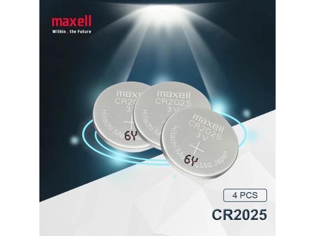 4pc maxell cr2025 Button Cell Batteries cr 2025 3V Lithium Coin Battery For Watch Calculator Weight Scale