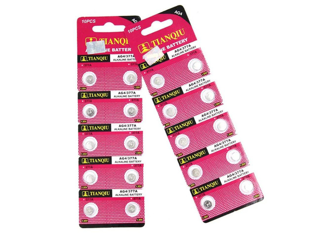 High Power 10 Pieces 1.55V SR626SW 377 V377 177 L626 AG4 SR66 Button Coin Cell B