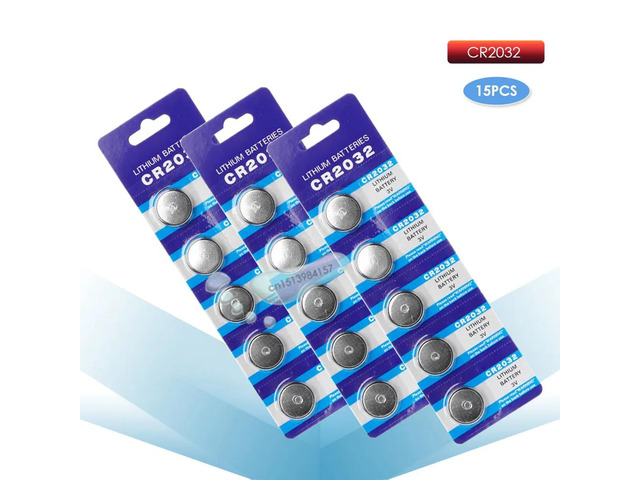 kpay 15pcs CR2032 CR 2032 3V Li-ion Button Coin Battery ECR2032 DL2032 BR2032 re