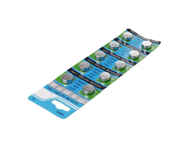 10Pcs AG13 A76 LR44 357A S76E G13 Button Coin Shaped Cell Battery 1.55V Alkaline