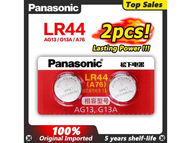 2pcs LR44 AG13 LR 44 Pilas Watch Clock Button Coins Batteries 120mah Zinc Cell For Hearing Aid Remote Control Game Toy