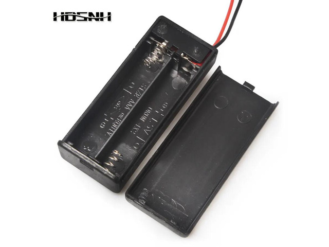 2*AAA 3V Hard Plastic Cover Storage Holder Case Box Container Cell Box With NO/O