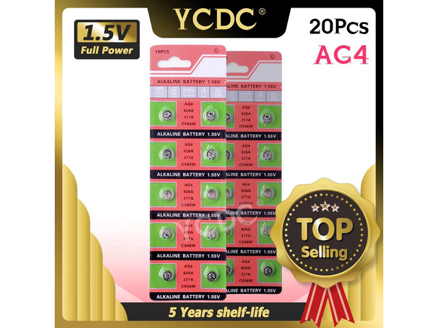 +Lowest Price++Pile Montre+ +Hot Selling+ 20pcs AG4 GA4 SR626 376 377 565 D377 LR626 LR66 SR66 Button Cell Coin Battery