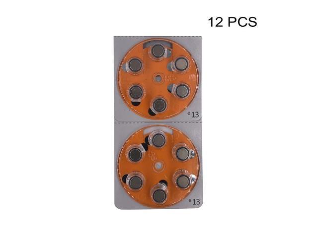 Hearing Aid Power Batteries PR48 1.4V Orange Tab Zinc-Air Button Cell Battery e13 Replaces A13 13 13A DA13 P13 ZA13