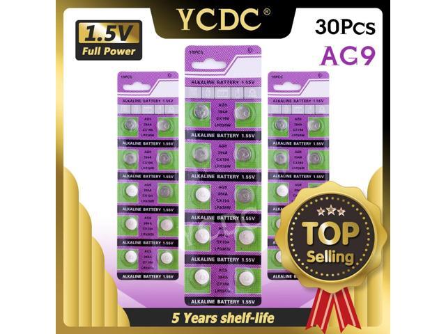 30Pcs 1.55V AG9 AG 9 Watch Clock Button Coin Battery L936 LR936 RW33 S33 SP394 SR45 SR45H SR936 SR936SW V394