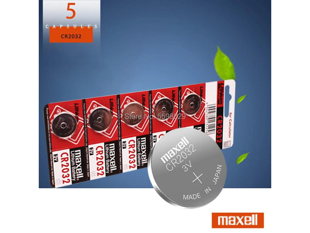 5pcs brand battery for maxell cr2032 3v button cell coin batteries watch compute