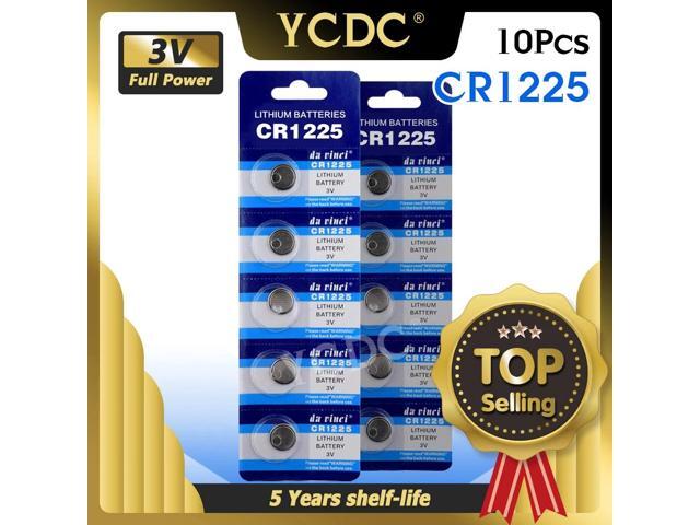 10pcs CR1225 Button Coin Lithium Batteries LM1225 BR1225 ECR1225 KCR1225 Li-ion Battery For Watch Toys Electronic Instrument