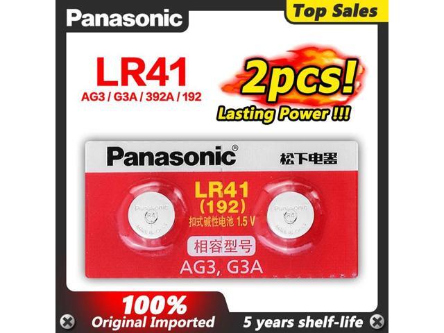 2pcs/lot LR41 Button Cell Batteries SR41 AG3 G3A L736 192 392A Zn/MnO2 1.5V Lithium Coin Batteries