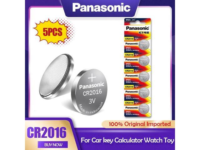 5PCS/LOT CR2016 3V Lithium Battery CR 2016 DL2016 LM2016 KCR2016 ECR2016 GPCR For Watch Toy Car Key Button Cell Coin