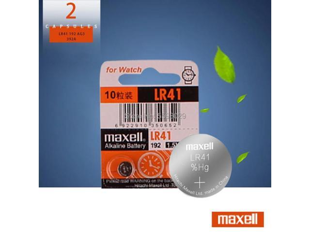 2pcs/lot SR41 AG3 G3A L736 192 392A for Maxell LR41 Button Cell Battery 1.5V Lithium Coin Batteries LR 41