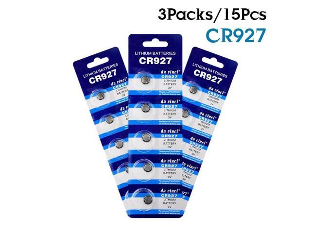 15Pcs 3V CR927 Lithium Cell Coin Battery ECR927 5011LC DL927 BR927 KCR927 LM927 CR 927 Button Batteries For Watch Toy Remote