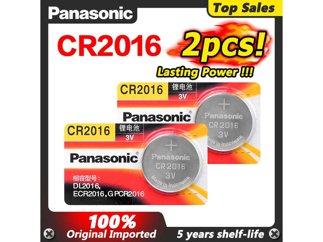 2pcs High Quality Cr2016 CR2016 BR2016 DL2016 LM2016 KCR2016 ECR2016 3v Button B