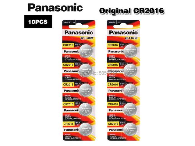 10pcs brand battery for cr2016 3v button cell coin batteries for watch computer 