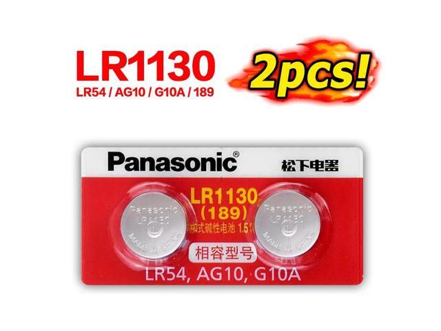 2Pcs AG10 Battery Coin Button Cells 1.5V Alkaline For Watch Toys Battery AG10 389 LR54 SR54 SR1130W 189 LR1130 Button Batteries