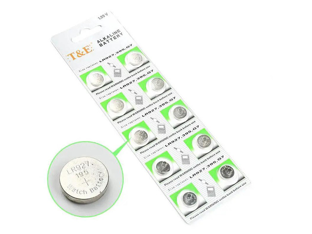 10PCS/LOT AG7 LR927 395 SR927SW 195 399 Button Battery For Watch Battery Button 