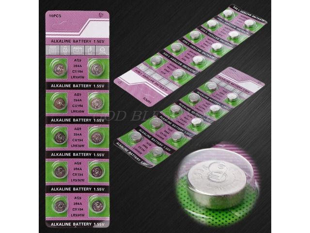 10PCS Alkaline Battery AG9 1.55V Button Coin Cell Watch Batteries LR936 394 SR93