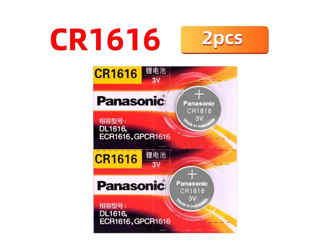2PCS Cr1616 Coin Cell Button 3 V Batteries for Watch DL1616 BR1616 ECR1616 5021LC L11 L28 game clock digital camera