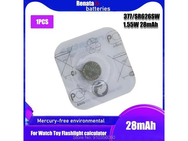 RETAIL Brand Renata LONG LASTING 377 SR626SW SR626 V377 AG4 Watch Battery Button Coin Cell Swiss Made Original