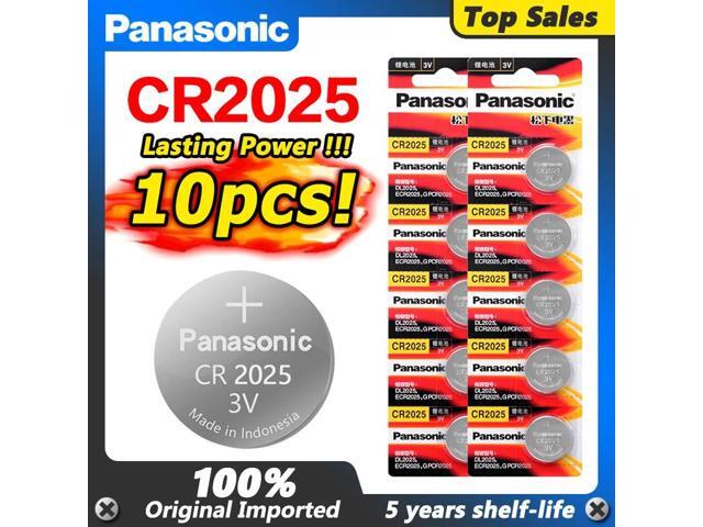 10PCS/LOT cr 2025 3V Lithium cr2025 Button Cell Batteries Coin Battery For LED Lights Toys Watches