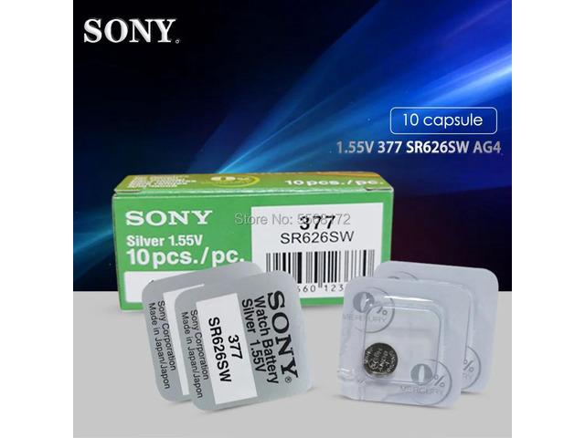5pcs Single grain packing FOR SONY 377 SR626SW 626 SR626 V377 AG4 Watch Battery 