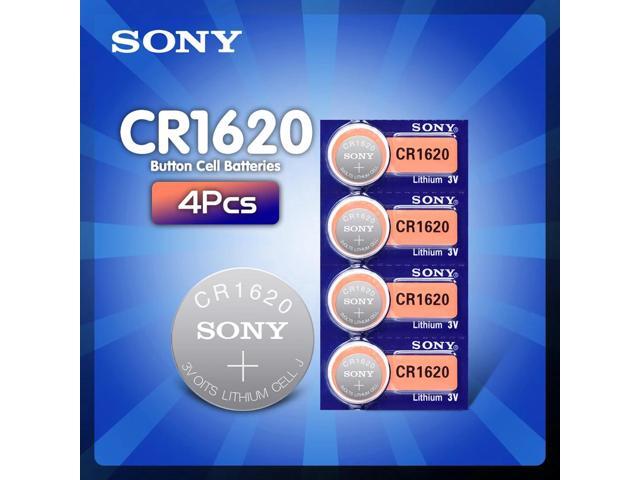 4Pcs/Lot For Sony cr1620 Button Cell Batteries For Watch 3V Lithium Battery CR 1620 BR1620 Remote Control Calculator