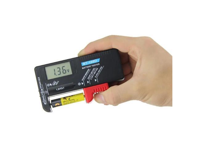 BT-168 Universal Button Multiple Size Battery Tester For AA/AAA/C/D/9V/1.5V LCD Display Digital Battery Tester Volt Checker