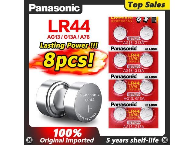 8pcs 1.5V Zinc AG13 LR44 Watch Battery Button Coin Cells 303 357 L1154 LR1154 A76 For Calculator Laser Pointer Clock