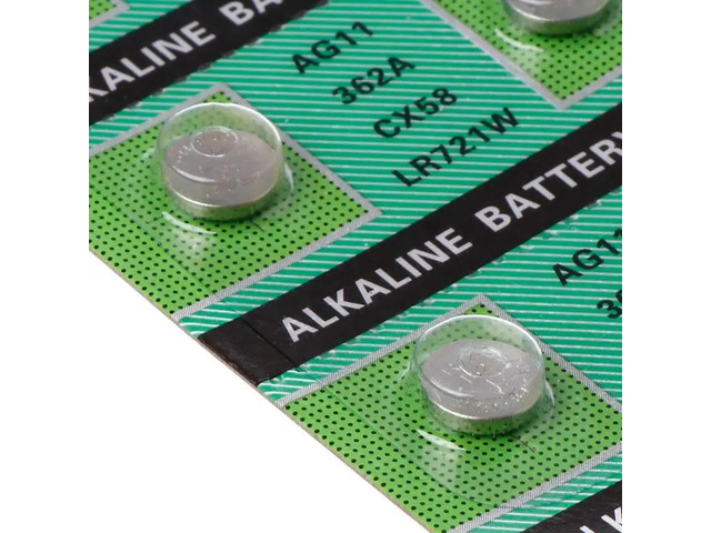 10PCS Alkaline Battery AG11 1.55V LR721 362 SR721 162 Button Coin Cell Watch Toys Batteries Control Remote