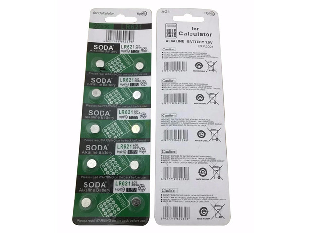 20 x AG1 Watch Battery Cell AG1 364 SR621SW LR621 621 LR60 CX60 Alkaline Battery