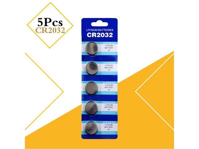 CR2032 5Pcs Button Batteries BR2032 ECR2032 Cell Coin Lithium Battery 3V DL2032 CR 2032 For CarKey Watch Electronic Toy Remote