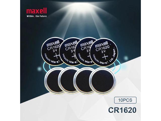 10pc Maxell CR1620 Button Cell Battery For Watch Car Remote Key cr 1620 ECR1620 GPCR1620 3v Lithium Battery