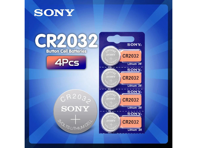 4pcs brand cr2032 battery for SONY 3v button cell coin batteries for watch computer cr 2032 DL2032 ECR2032 KL2032 5004LC