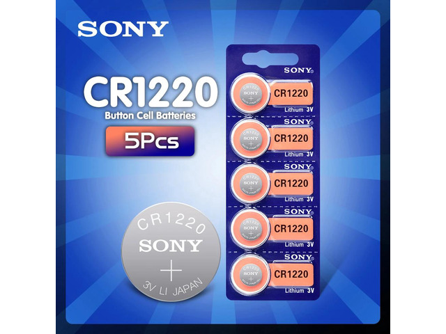 2020 5Pcs 3v CR1220 Lithim Li-ion Battery DL1220 BR1220 ECR1220 LM1220 KCR1220 L
