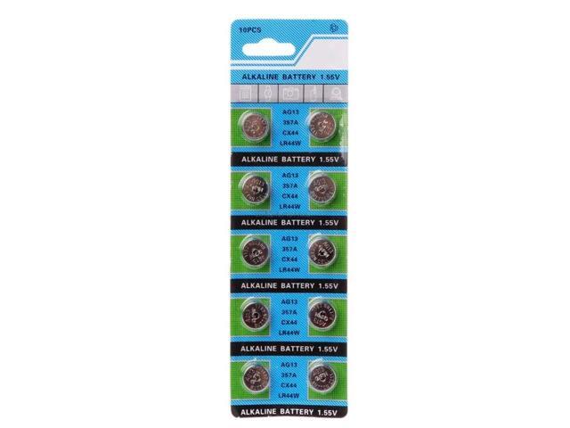 10PCS Alkaline Battery AG13 1.5V LR44 386 Button Coin Cell Watch Toys Batteries Control Remote SR43 186 SR1142 LR1142