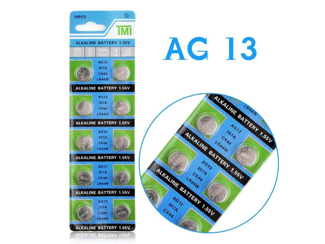 2020 Sales 10 Pcs AG13 LR44 357A S76E G13 Button Coin Cell Battery Batteries 1.5