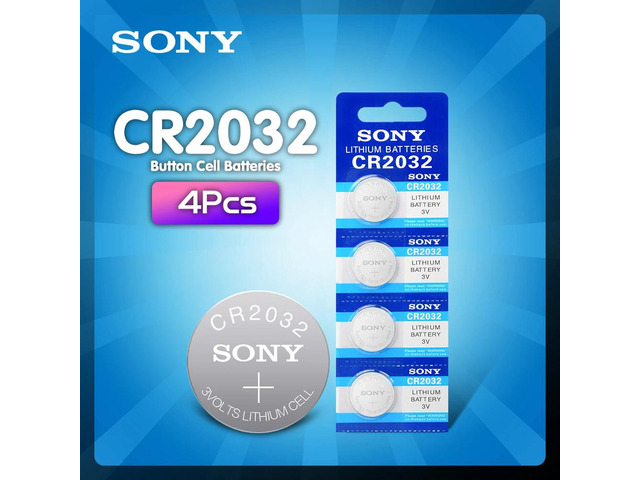 4pcs brand battery for SONY cr2032 3v button cell coin batteries for watch computer cr 2032 DL2032 ECR2032 For Toys Watches