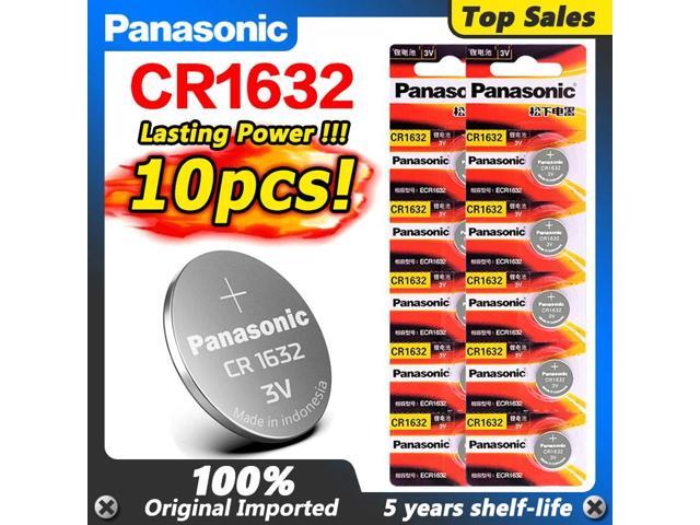 10pcs Lithium Battery Button Coin Cell CR1632 DL1632 for watch remote control car keys ECR1632 LM1632 lithium battery
