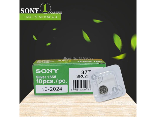 1PCS For SONY AG4 LR626 377 Button Batteries SR626 177 Cell Coin Silver Oxide Si