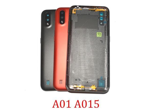 Housing Rear Panel For Samsung Galaxy A01 A015F A015G A015M Phone Chassis Back Cover Door With Camera Lens Buttons