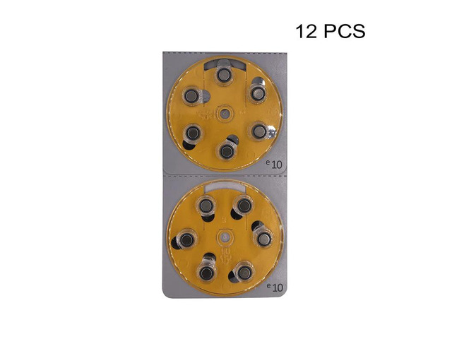 Hearing Aid Power Batteries PR70 1.4V Yellow Tab Zinc-Air Button Cell Battery e10 Replaces A10 10 10A DA10 P10 S10 ZA10
