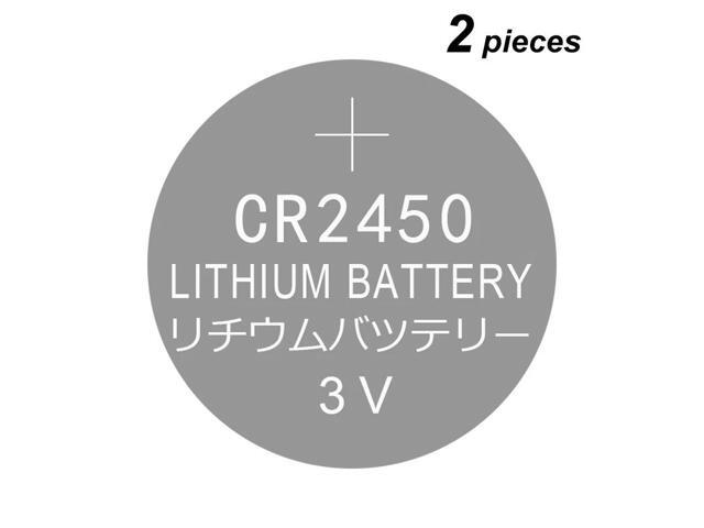 Lithium Button Coin Cell Battery CR2450 3V 2 Pieces Batteries 2450 for BMW/VOLVO Automobile Key Remotes