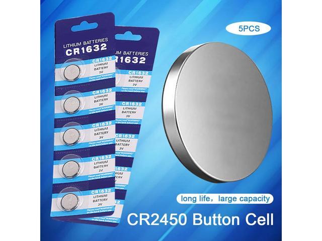 CR1632 3.0V Watch Battery 5 PCS/Pack Button Battery LM1632 BR1632 ECR1632 Coin Cell Lithium Batteries for Toy Calculator Clock