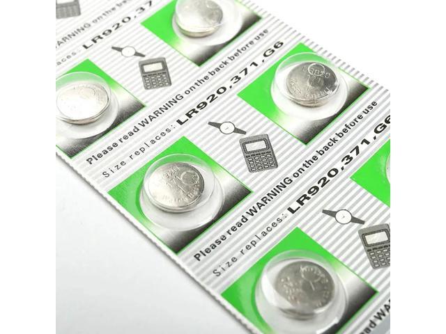 Hot selling 20 Pcs AG6 LR920 LR921 SR69 Watch Battery Coin Cells Button Batteries Alkaline Wholesale