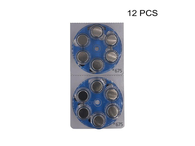 Hearing Aid Power Batteries PR44 1.4V Blue Tab Zinc-Air Button Cell Battery e675 Replaces A675 675 675A DA675 P675 ZA675