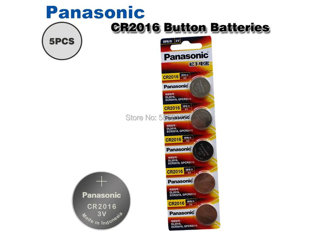 5pcs brand battery for cr2016 3v button cell coin batteries for watch computer c