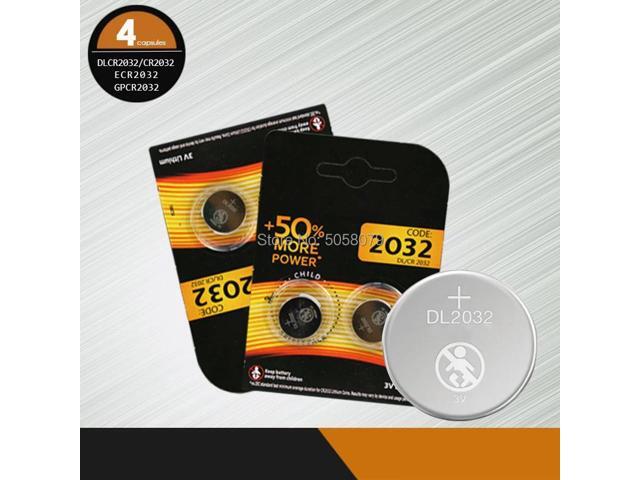 4pcs for DURACELL brand battery for cr2032 3v button cell coin batteries for watch toy computer cr 2032 DL2032 ECR2032