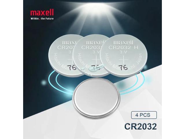 4pc maxell brand battery cr2032 3v button cell coin batteries for watch computer toy remote control cr 2032