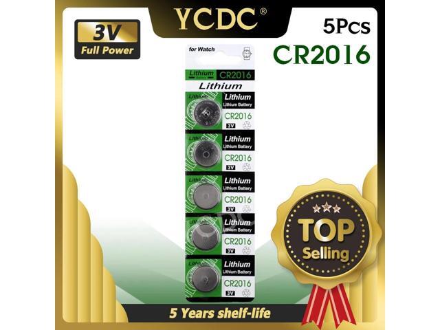 5pcs/pack CR2016 Button Batteries LM2016 BR2016 DL2016 Cell Coin Lithium Battery 3V CR 2016 For Watch Electronic Toy Remote