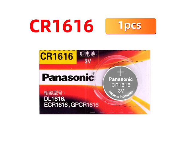1PCS Cr1616 Coin Cell Button 3 V Batteries for Watch DL1616 BR1616 ECR1616 5021LC L11 L28 game clock digital camera