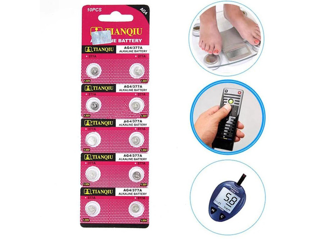 Quality Brand Battery Wholesale 10PCS/lot =1cards AG4 377A 377 LR626 SR626SW SR6